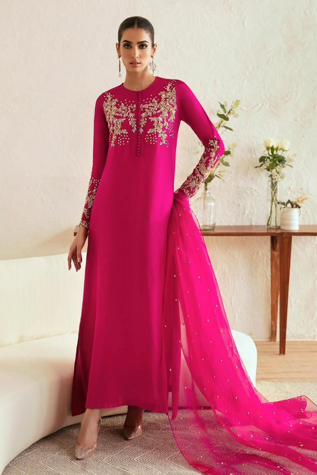 Kanwal Malik shocking bridal chiffon