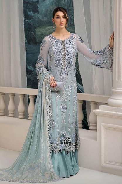 MariaB Chiffon Aqua
