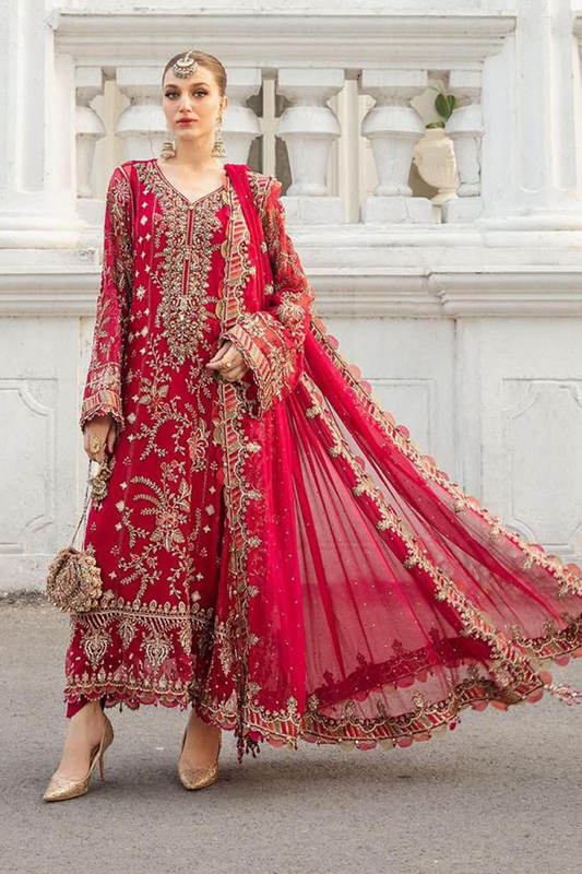 Maria b red chiffon collection