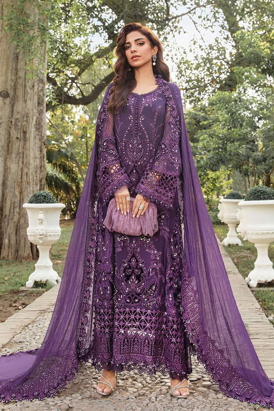 Maria b purple chiffon collection